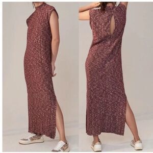 Anthropologie Red Maxi Dress